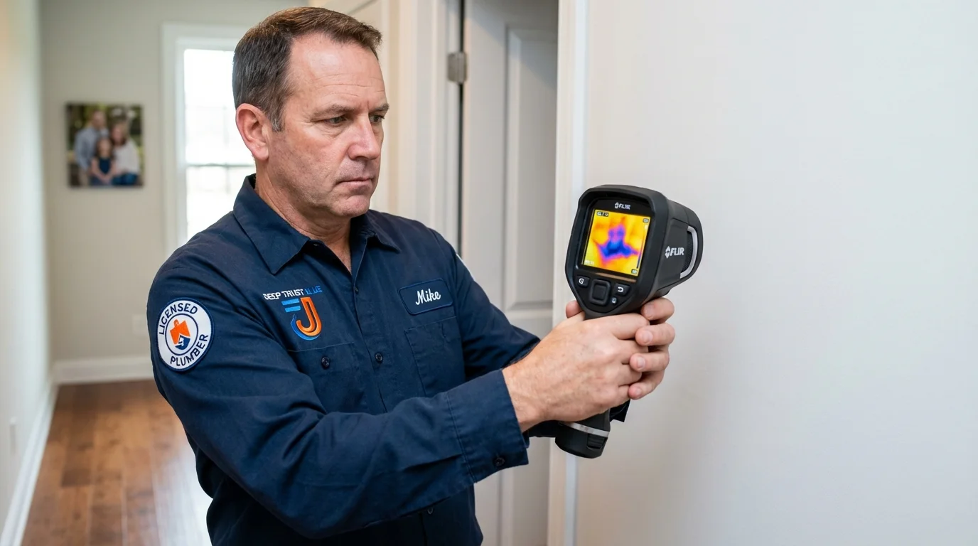 Thermal imaging leak detection by Johns Plumbing LLC in Rio Grande